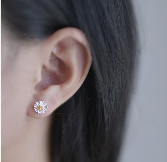 Fashion Simple Little Daisy Sunflower  Chrysanthemum Ear Studs Wholesale display picture 3