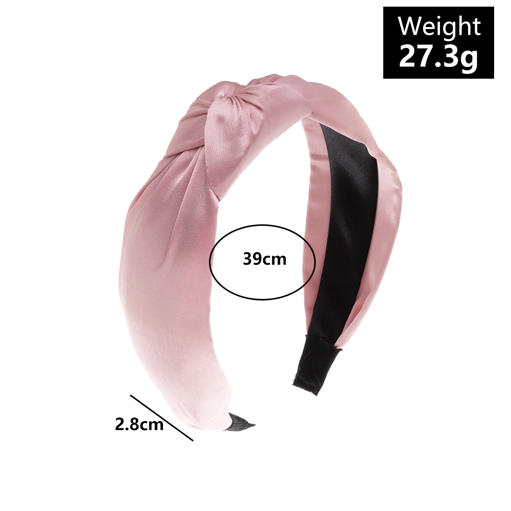 Simple Style Wide Edge Solid Color Hair Accessories Headband display picture 1