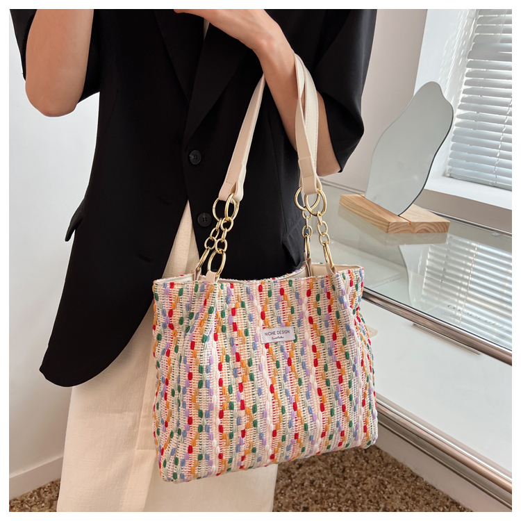 Fashion Colorful Glaze Large Capacity Tote2022 Summer New Shoulder Bag display picture 1