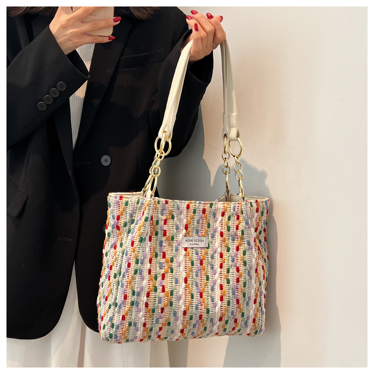 Fashion Colorful Glaze Large Capacity Tote2022 Summer New Shoulder Bag display picture 2