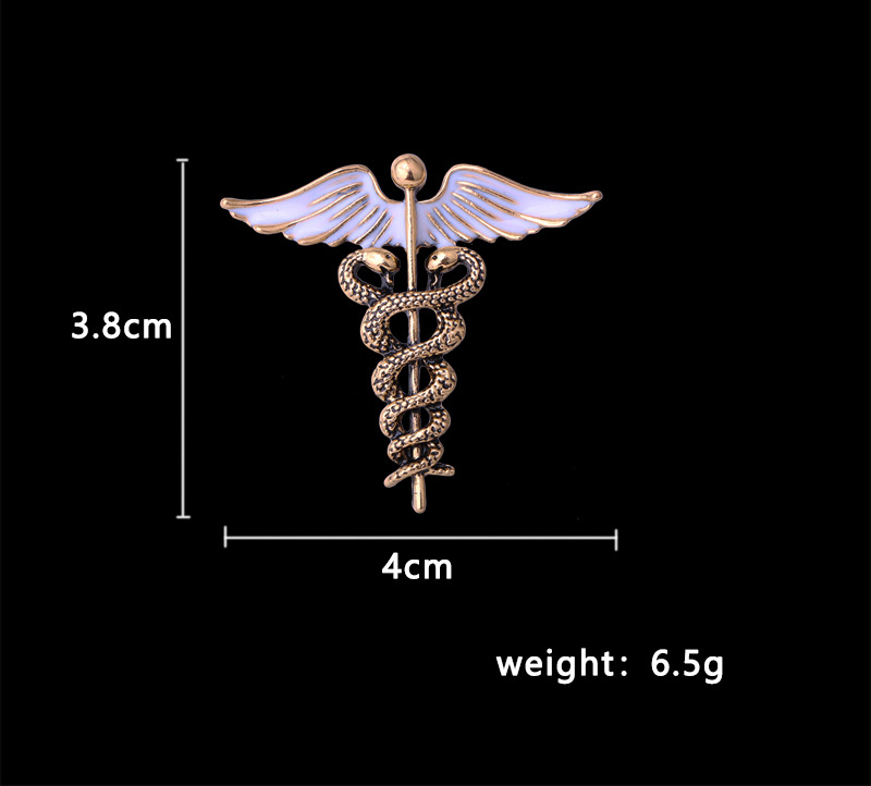 Classical Business Wedding Angel Wings Snake Alloy Zinc Spray Paint Men'S Brooches display picture 1