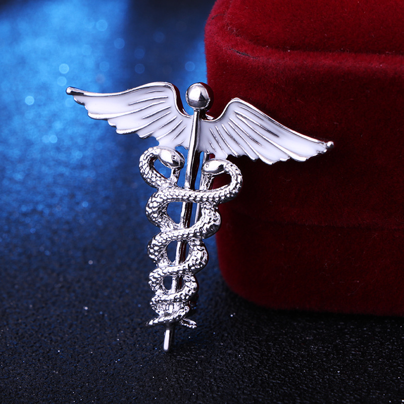 Classical Business Wedding Angel Wings Snake Alloy Zinc Spray Paint Men'S Brooches display picture 6