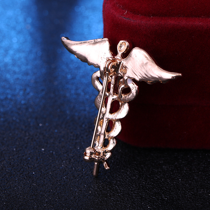 Classical Business Wedding Angel Wings Snake Alloy Zinc Spray Paint Men'S Brooches display picture 9