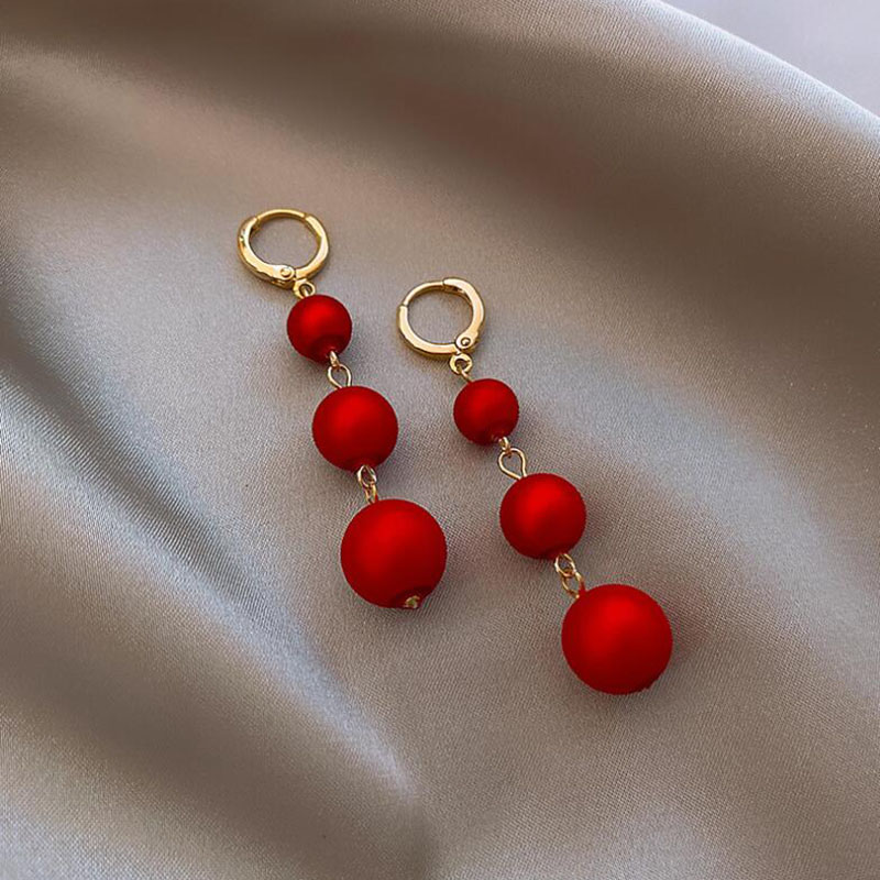 Ins Style Irregular Brass Inlay Artificial Pearls Women's Earrings display picture 4