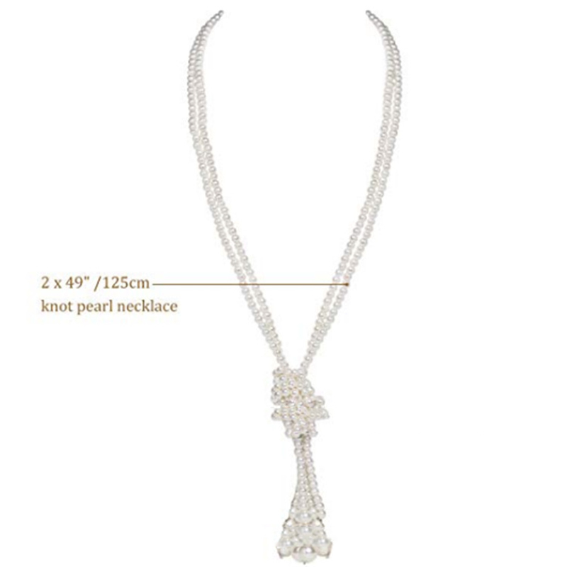 Gothic Hip-Hop Exaggerated Pearl Imitation Pearl Glass Beaded Artificial Pearls Halloween Easter Women'S Sweater Chain Necklace display picture 3