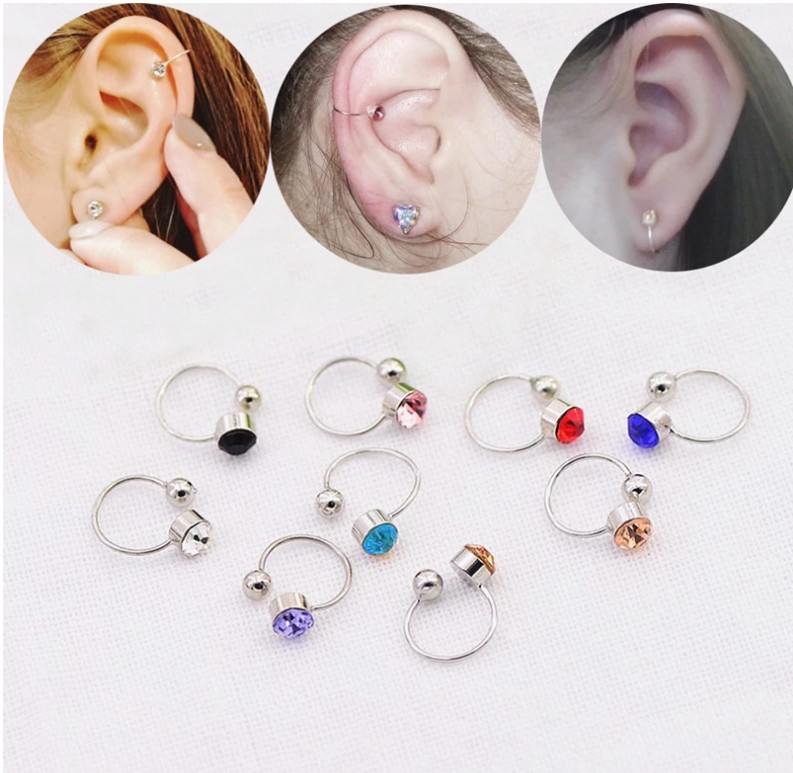 Fashion U-shaped Diamond Without Pierced Metal Ear Clip display picture 1