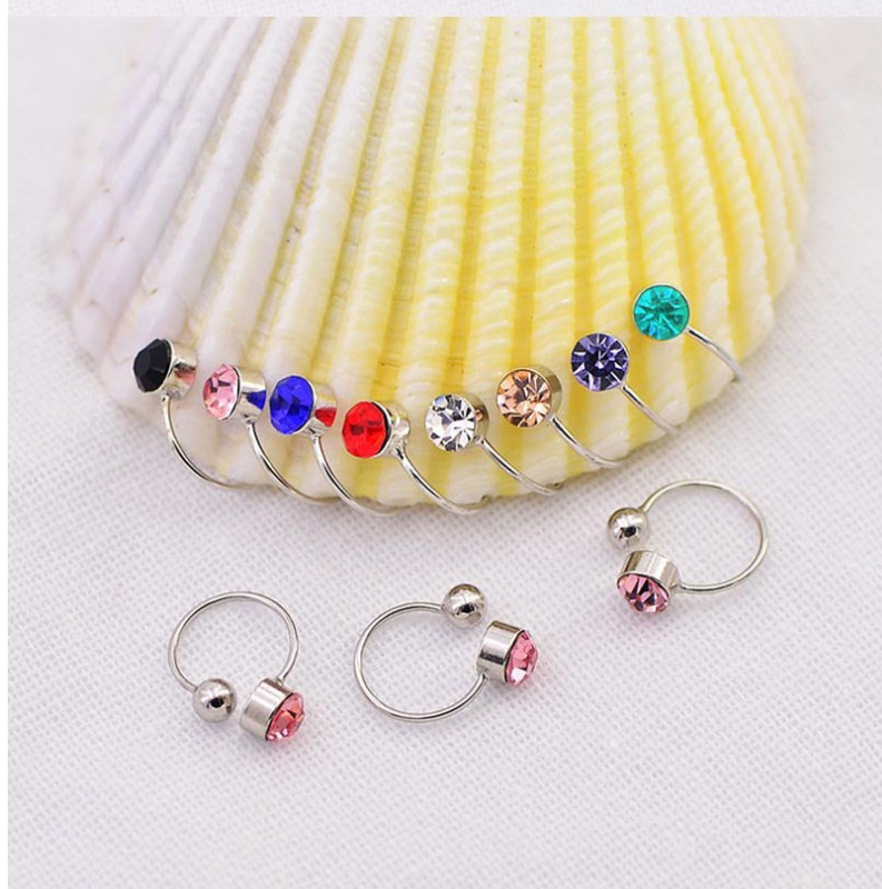 Fashion U-shaped Diamond Without Pierced Metal Ear Clip display picture 2