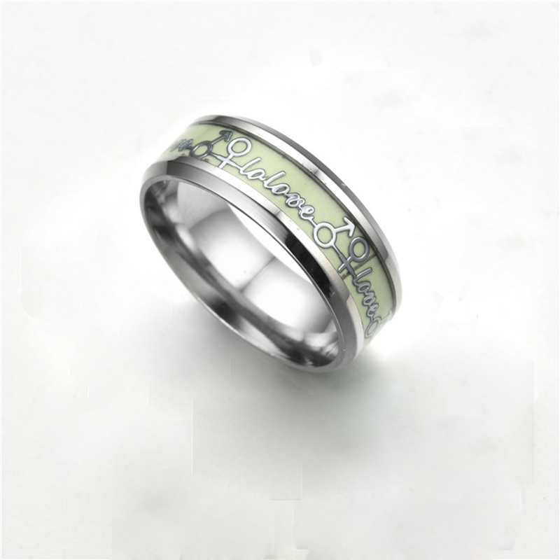 Fashion Letter Stainless Steel Rings Plating No Inlaid Stainless Steel Rings display picture 6