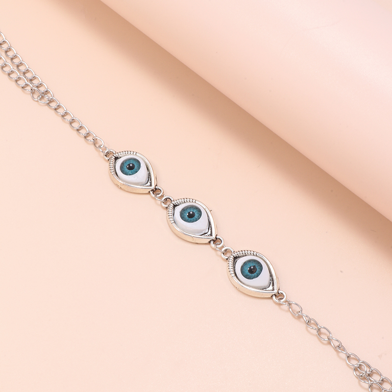 Fashion Sexy Inlay Eyes Multi-layer Metal Waist Chain display picture 3