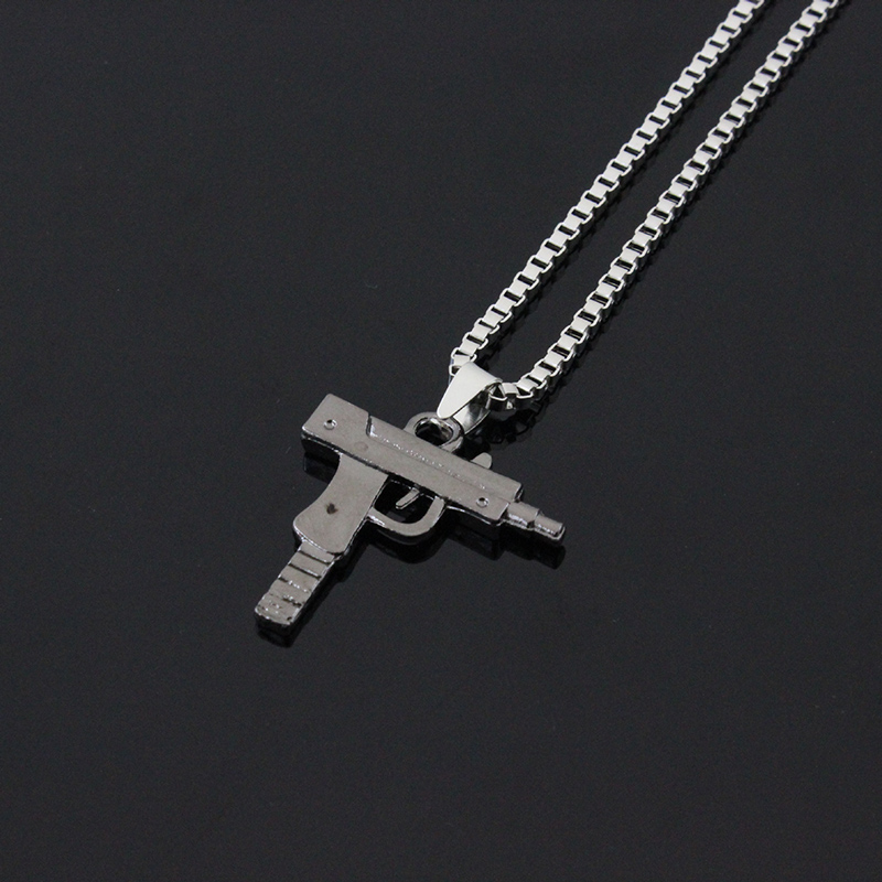 Fashion Ornament Simple Pistol Shaped Alloy Geometric Necklace display picture 2