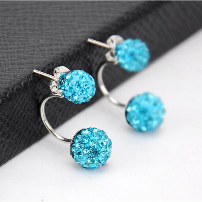 1 Set Fashion Geometric Diamond Iron Artificial Rhinestones Earrings display picture 9