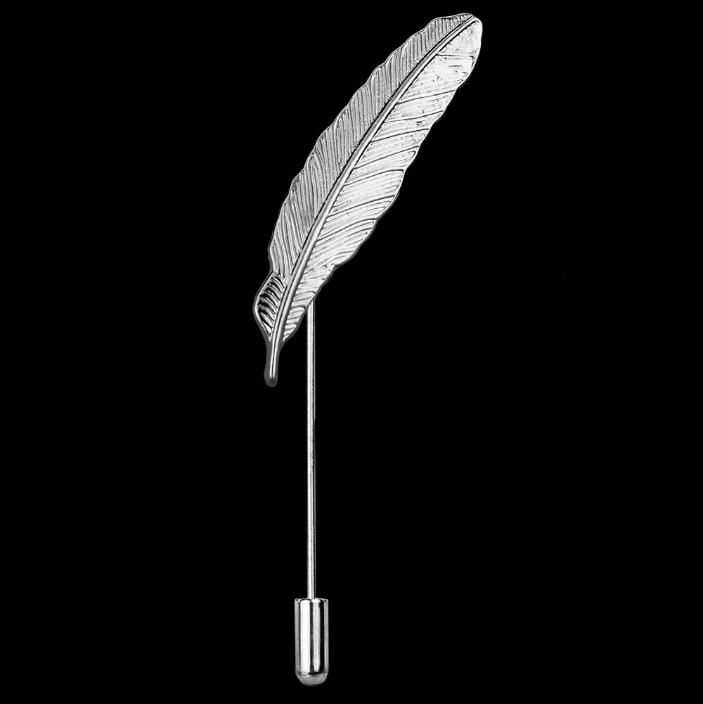 Leaves Feather Zinc Plating Men'S Brooches display picture 4