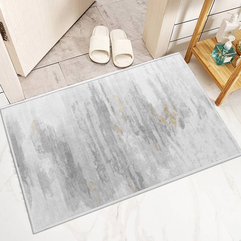 Fashion Light Gray Ink Painting Entrance Floor Mat display picture 5