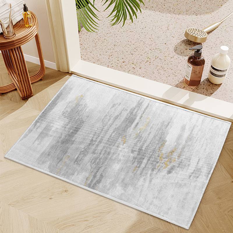 Fashion Light Gray Ink Painting Entrance Floor Mat display picture 6