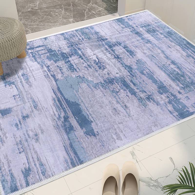 Fashion Blue Ink Print Painting Entrance Floor Mat display picture 6