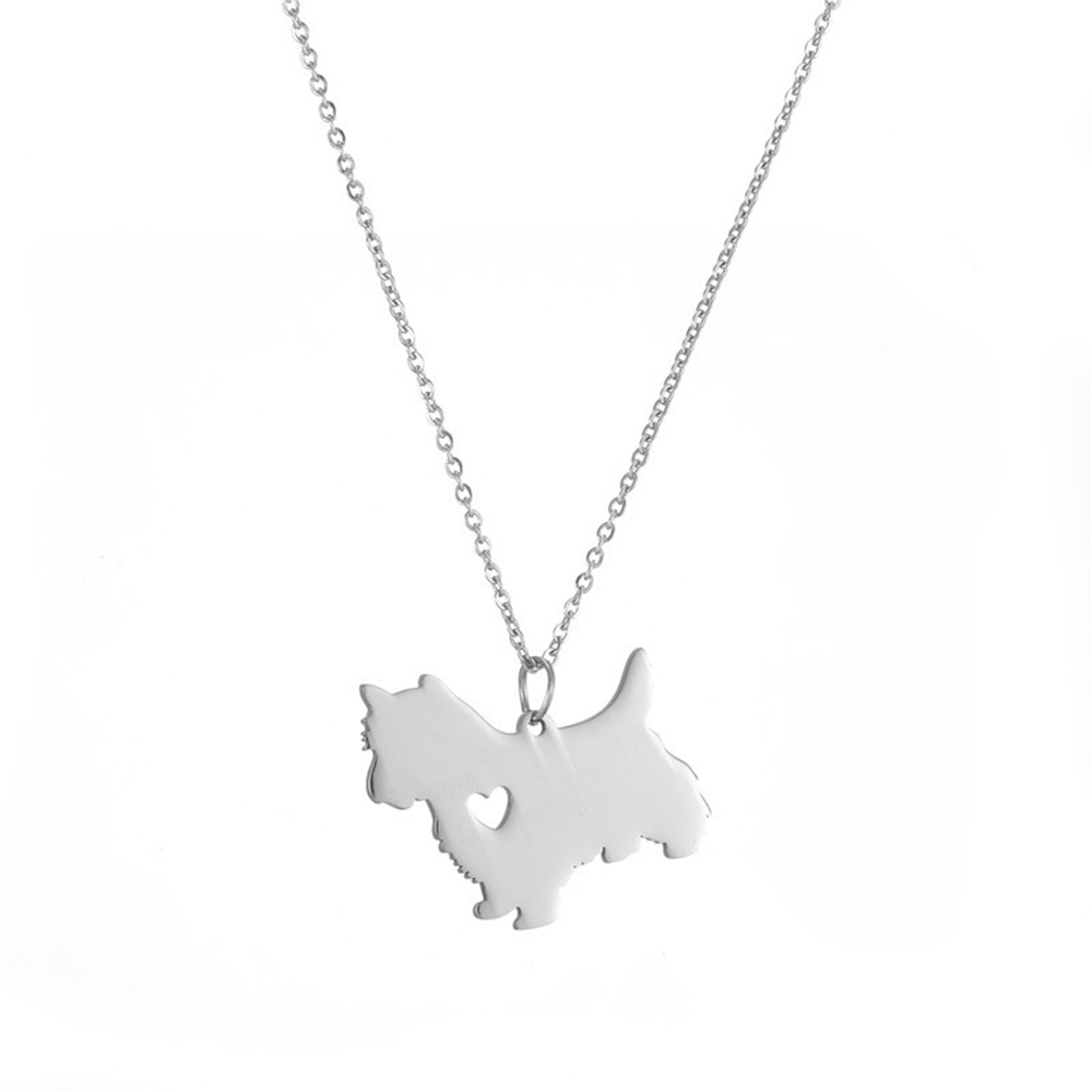 Acier Inoxydable 304 Mignon Tranche Polissage Animal Chien Collier Acier Au Titane Collier display picture 4