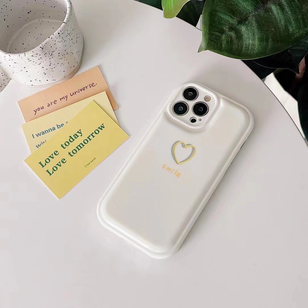 Simple White Air Cushion 13 Pro Max Iphone Case display picture 1