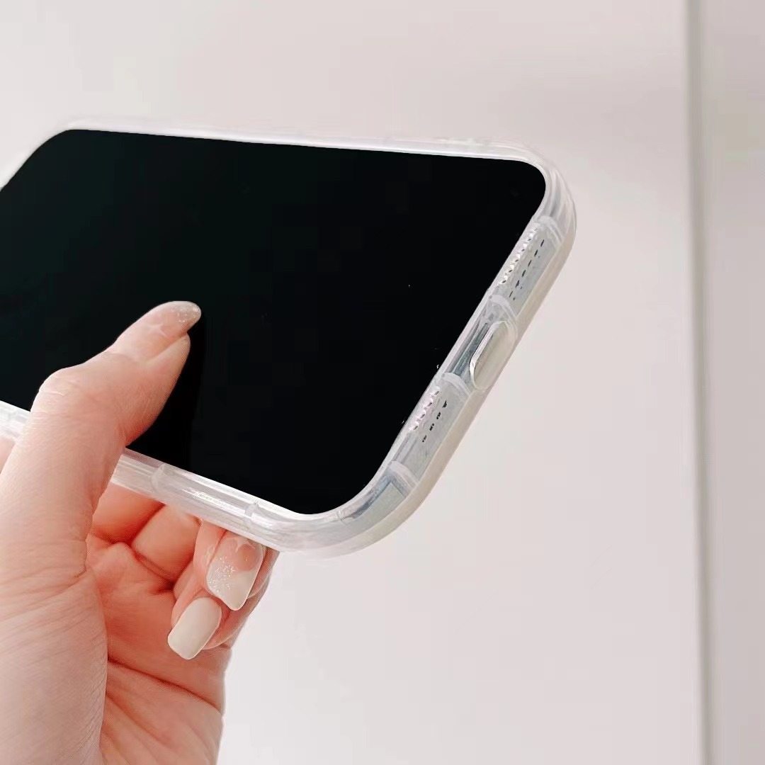 Simple White Air Cushion 13 Pro Max Iphone Case display picture 4