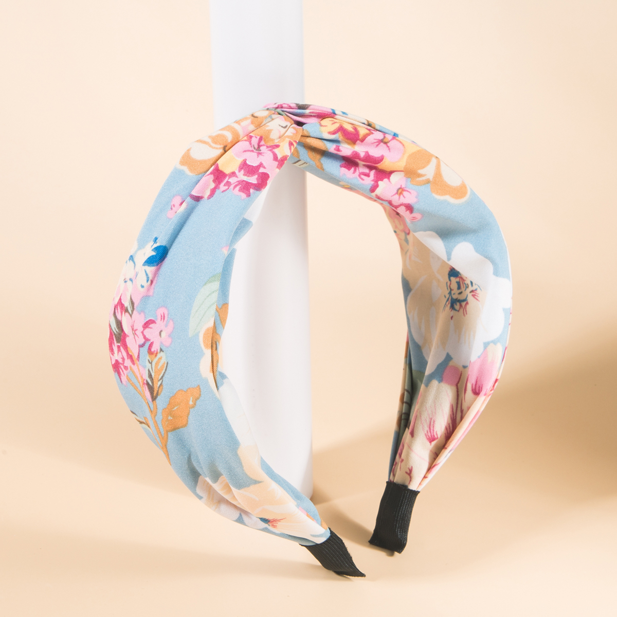 Fashion Color Flower Printing Twisted Headband Bohemian Hair Accessories display picture 2
