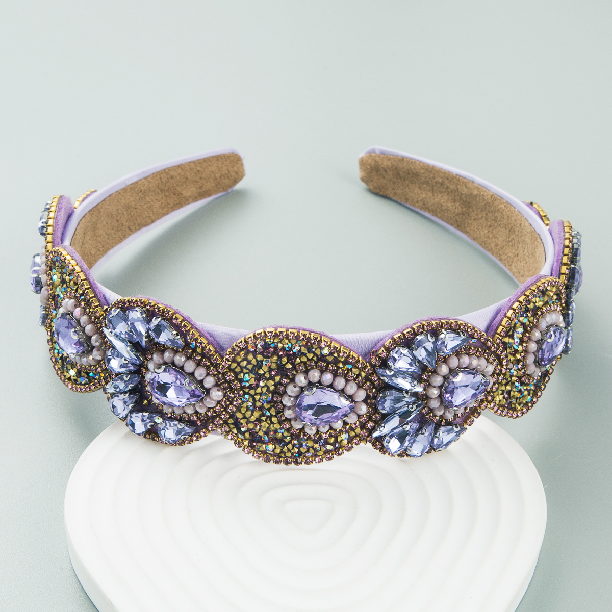 Fashion Retro Baroque Inlay Crystal Headband Hair Accessories display picture 2