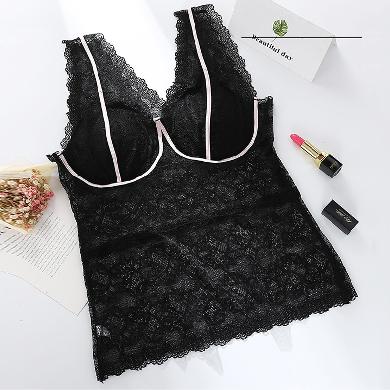 New Style Sexy Women's Lace Chest Pad Vest display picture 3