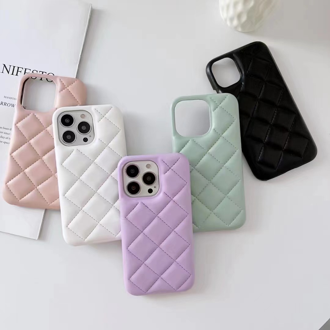 Simple Fashion Rhombus 13 Pro Max Hard Iphone Case display picture 1