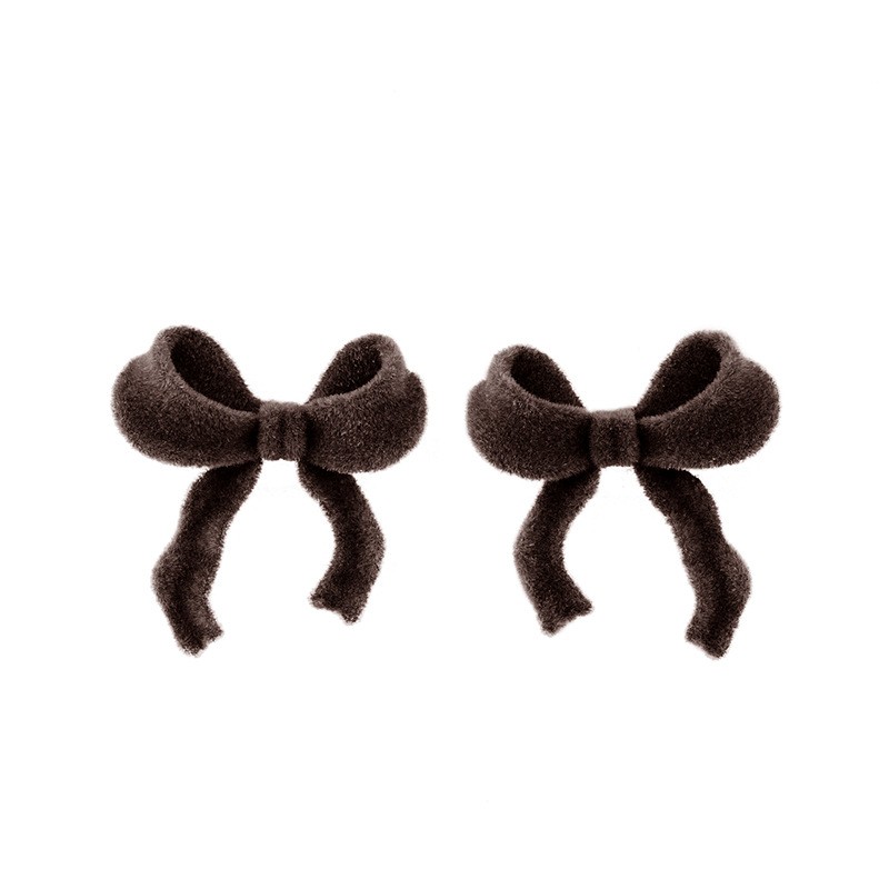 Fashion Autumn And Winter Bowknot Female Classic Alloy Ear Studs display picture 3