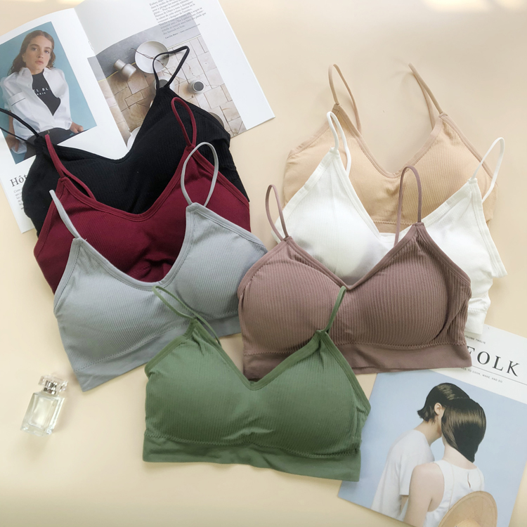 New Style Breathable Sling Underwear Solid Color Vest display picture 1