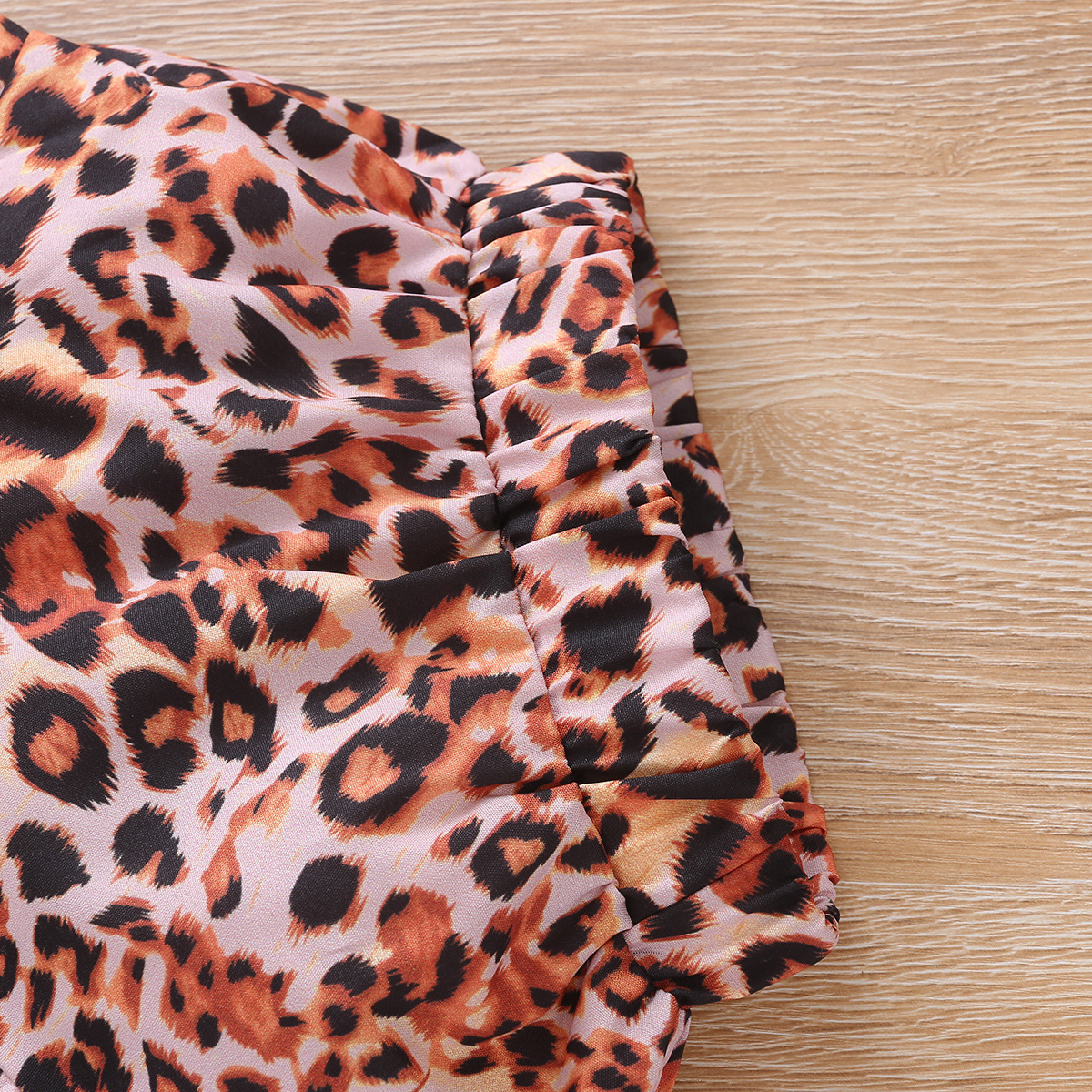 2022 Neue Kinder Kleidung Sling Top Leopard Print Shorts Zwei-stück Anzug display picture 7
