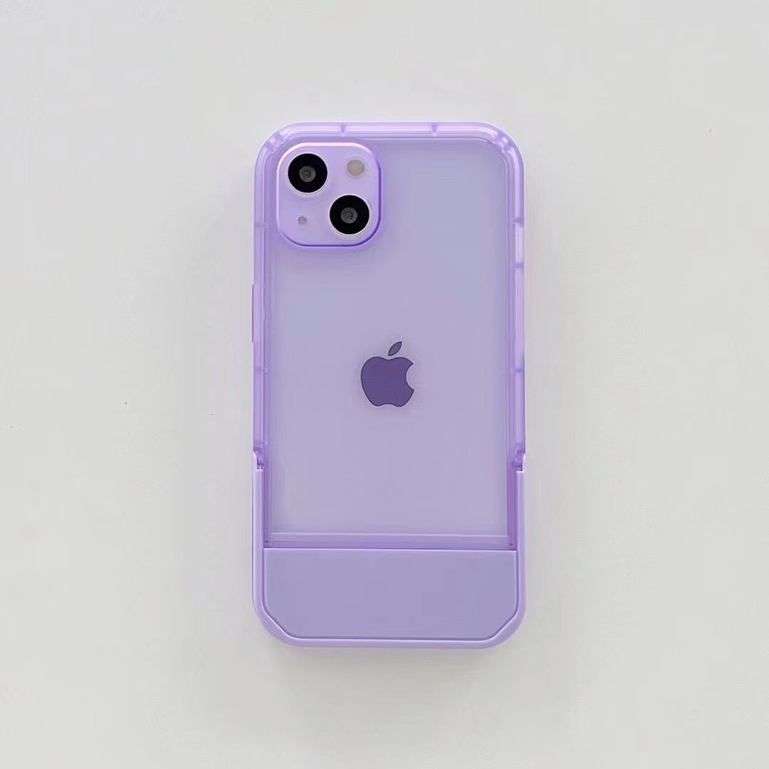 Simple Style Transparent Color Invisible Bracket Iphone13 Phone Case display picture 2
