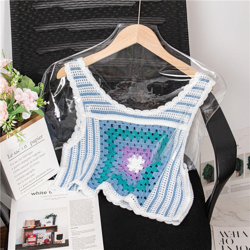 Summer New Cotton Linen Crochet Embroidery Retro Hollow Camisole Women's Top display picture 2