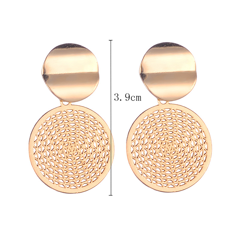 1 Set Fashion Geometric Plating Iron No Inlaid Earrings display picture 1