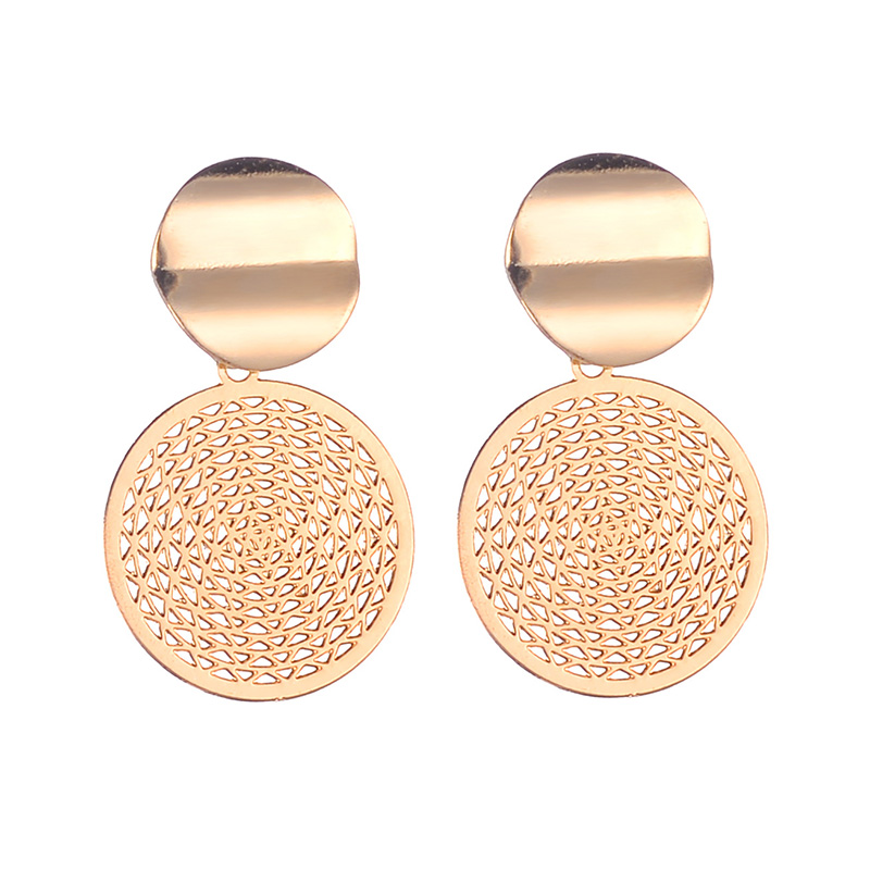 1 Set Fashion Geometric Plating Iron No Inlaid Earrings display picture 2
