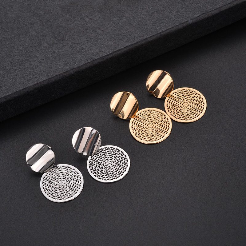 1 Set Fashion Geometric Plating Iron No Inlaid Earrings display picture 4