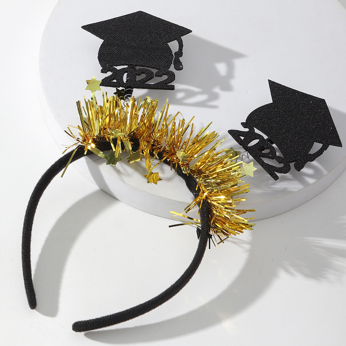 Fashion Graduation Season Mini Trencher Cap Doctorial Hat Tassel Headband display picture 1