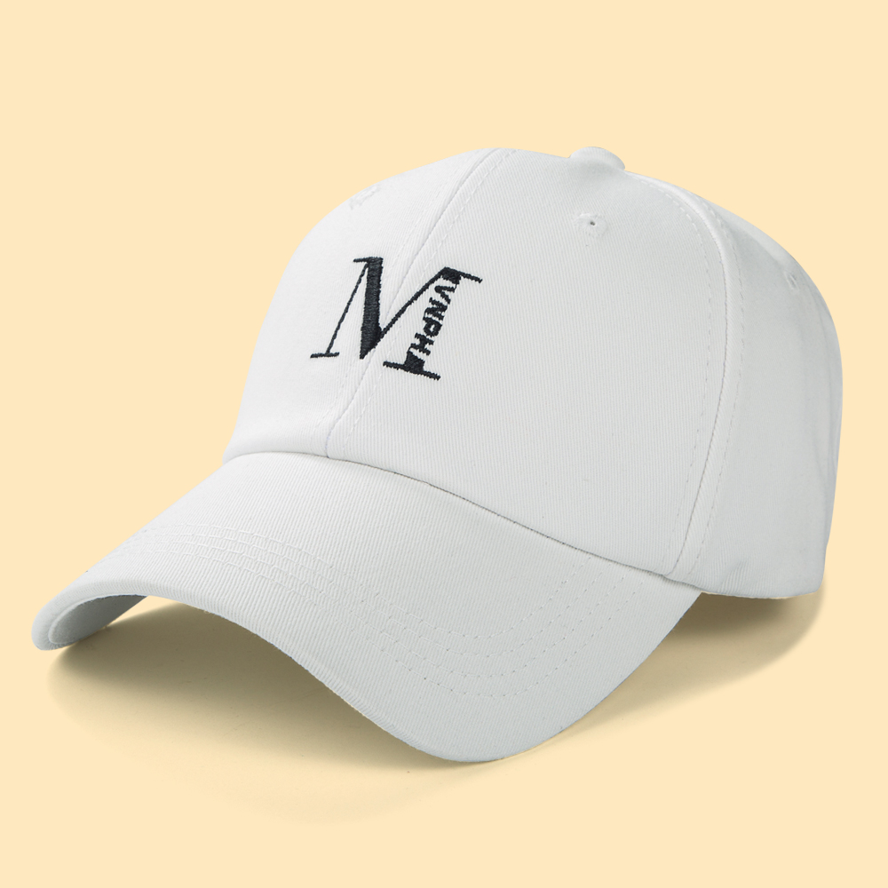 Fashion Simple Solid Color Letter M Baseball Cap Sun Hat Leisure Peaked Cap display picture 5