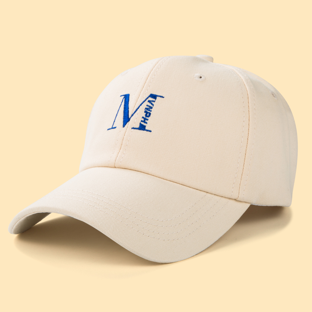 Fashion Simple Solid Color Letter M Baseball Cap Sun Hat Leisure Peaked Cap display picture 6