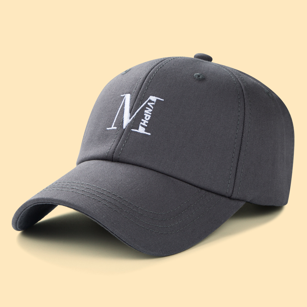 Fashion Simple Solid Color Letter M Baseball Cap Sun Hat Leisure Peaked Cap display picture 8