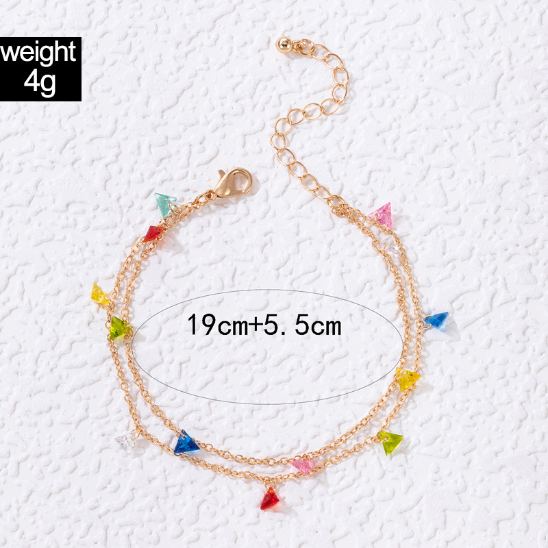 Fashion Alloy Geometric Pattern Anklet Daily display picture 1