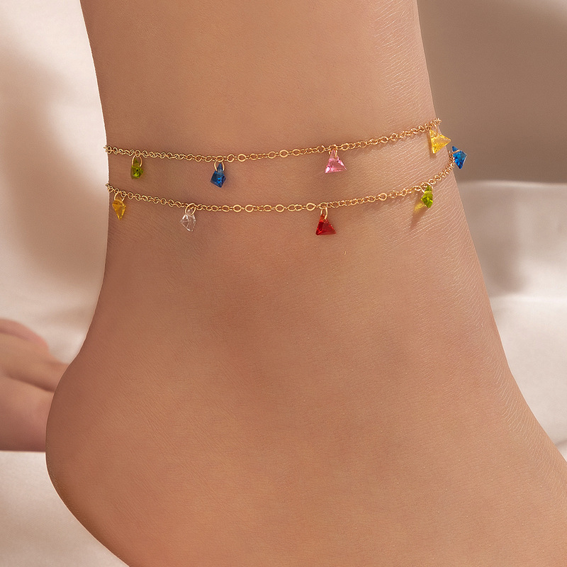 Fashion Alloy Geometric Pattern Anklet Daily display picture 2