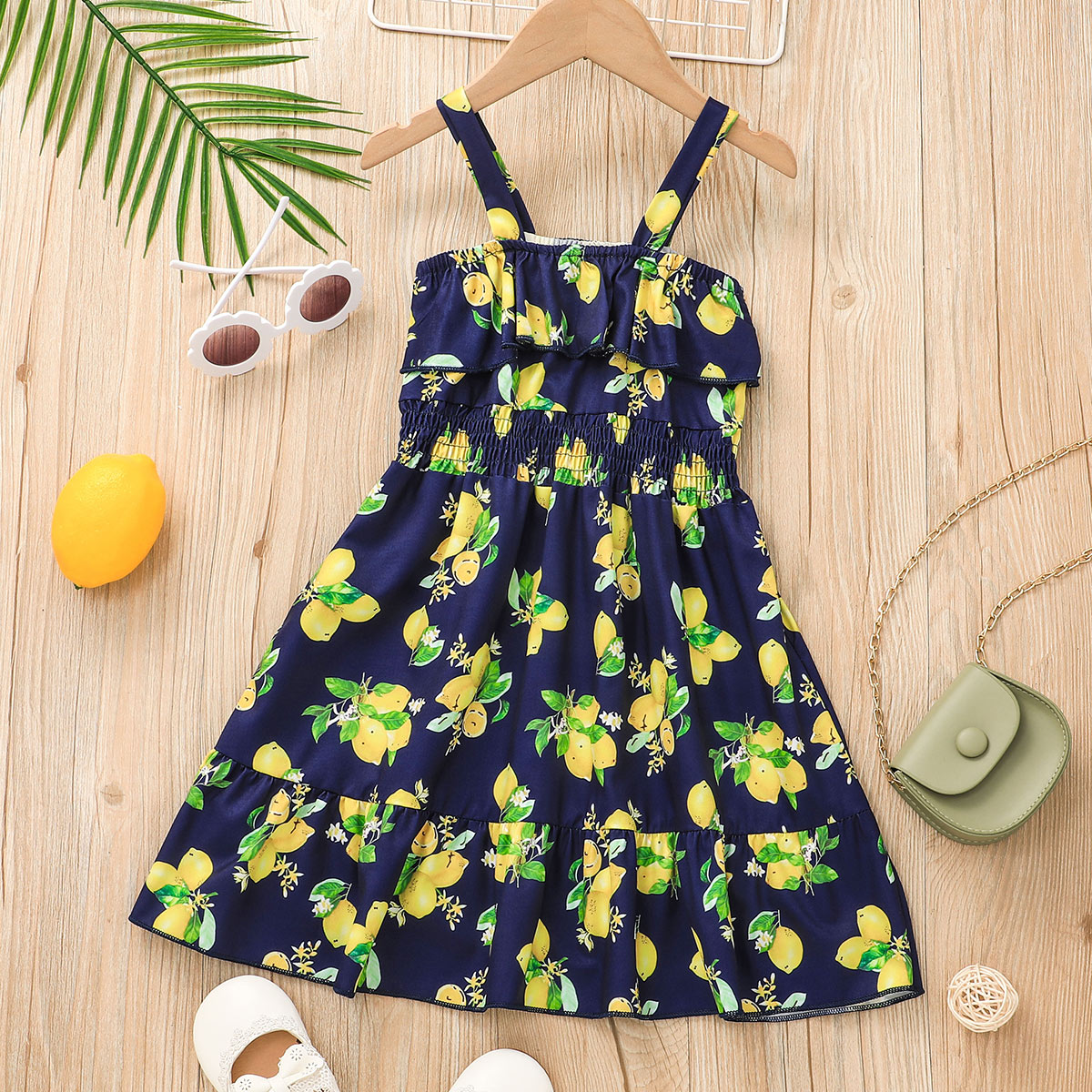 Fashion Cute Little Girl's Skirt Fruit Printed Dress display picture 1