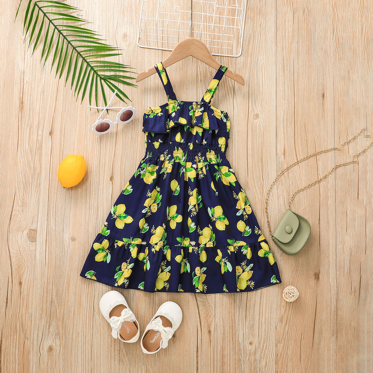 Fashion Cute Little Girl's Skirt Fruit Printed Dress display picture 4