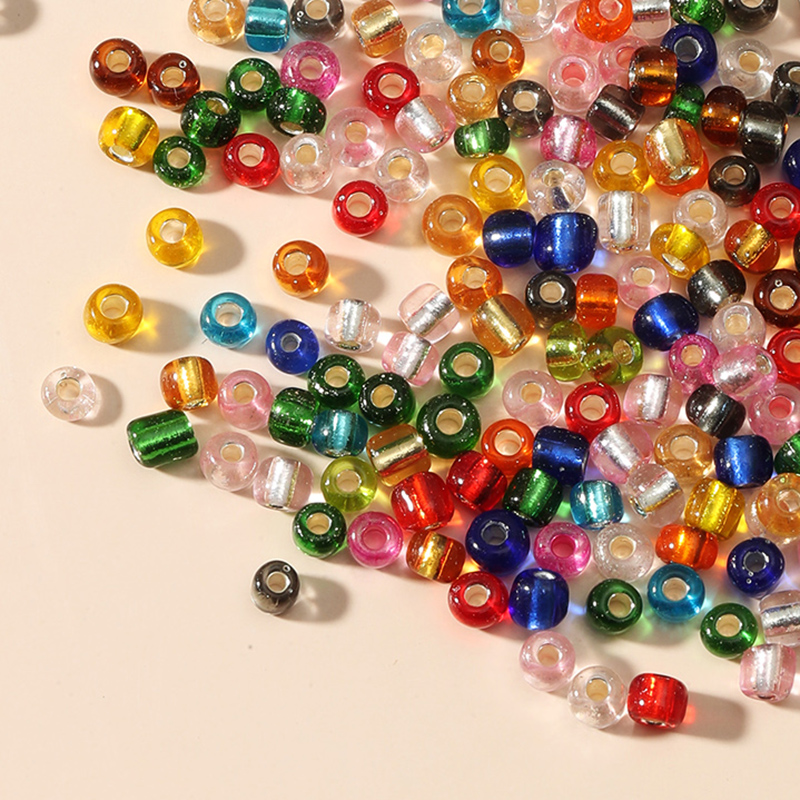 1 Set Diameter 4mm Glass Solid Color Beads display picture 4