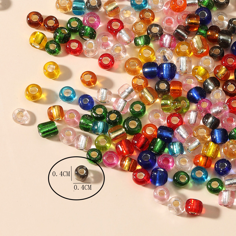 1 Set Diameter 4mm Glass Solid Color Beads display picture 5
