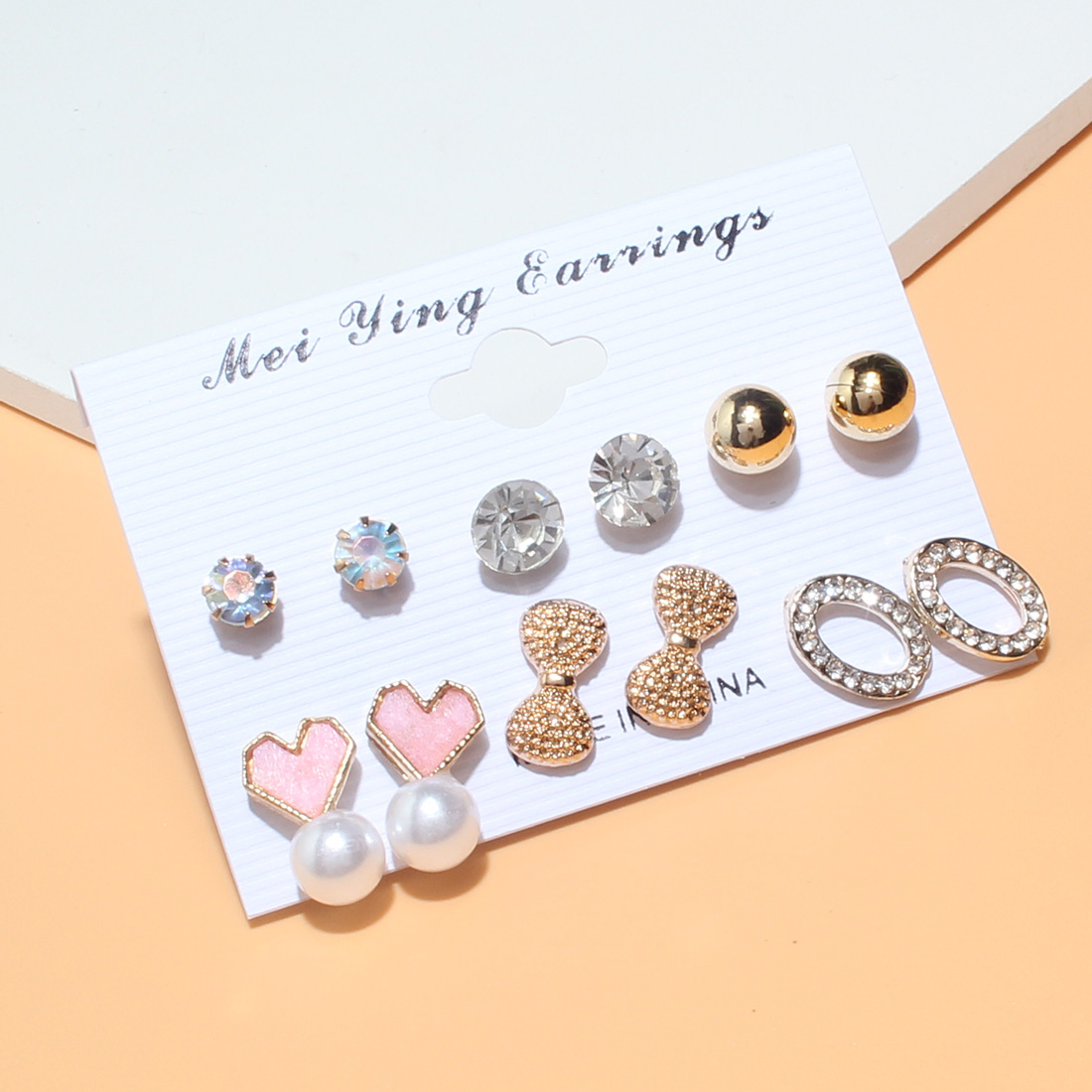 Women's Sweet Geometric Alloy Pearl Ear Studs Plating Stud Earrings display picture 4