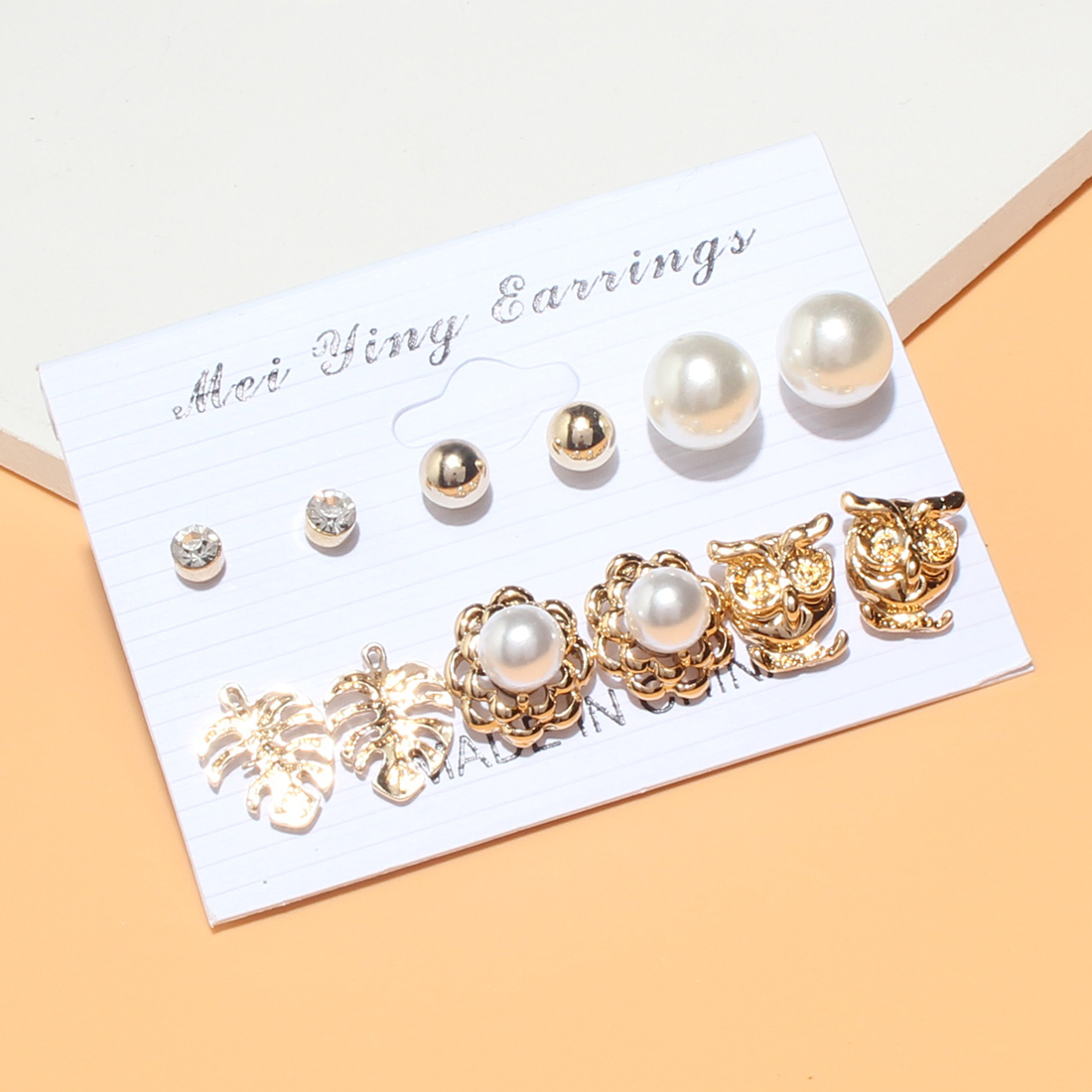 Women's Sweet Geometric Alloy Pearl Ear Studs Plating Stud Earrings display picture 6