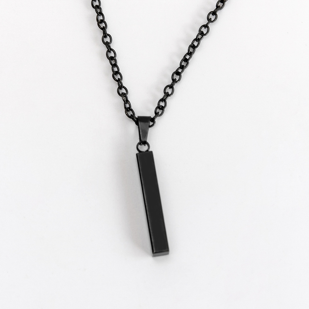Simple Style Stainless Steel Rectangular Necklace Daily Electroplating Unset display picture 2