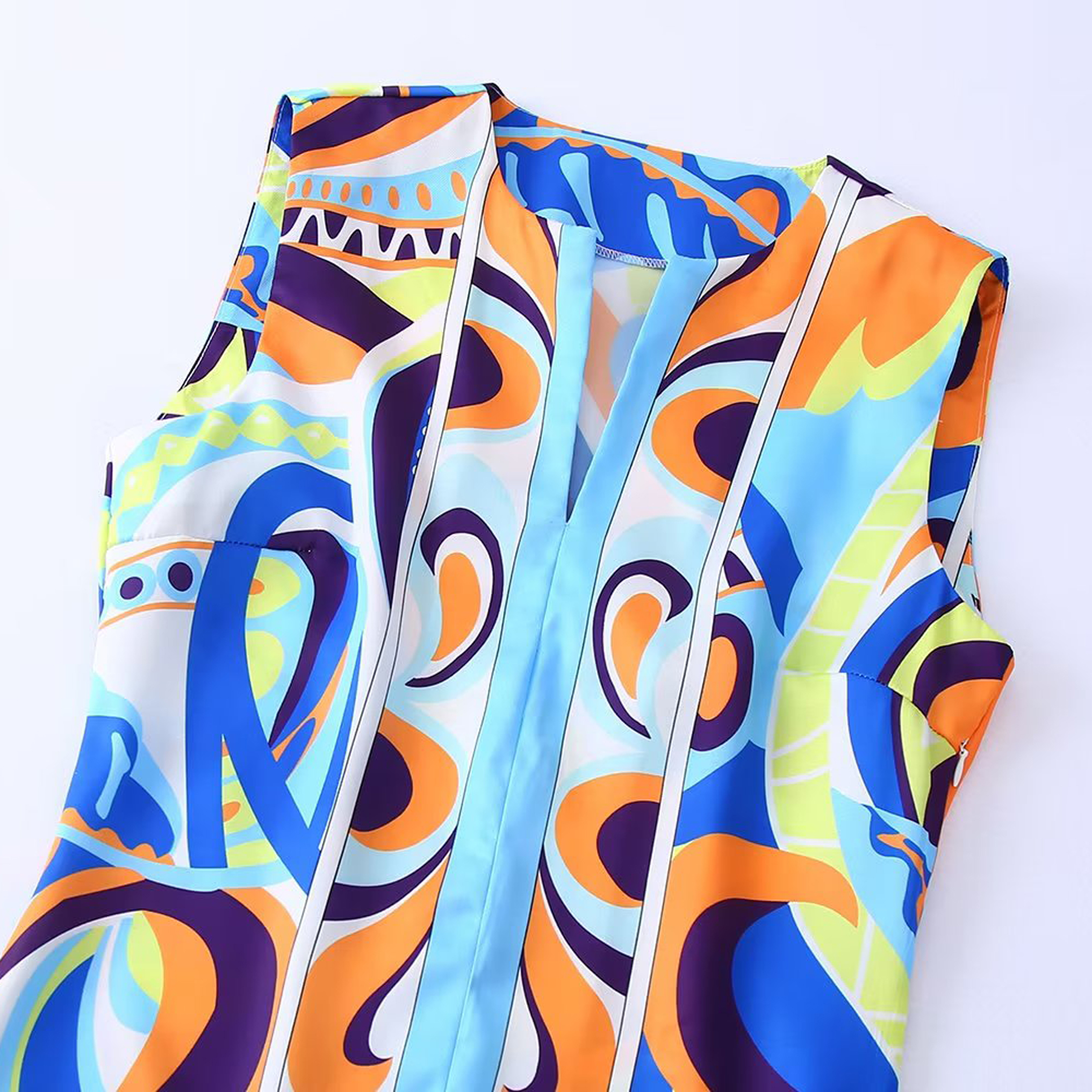Female Vacation Fashion Sweet Printing Woven Fabric Regular Dress Above Knee Dresses display picture 7
