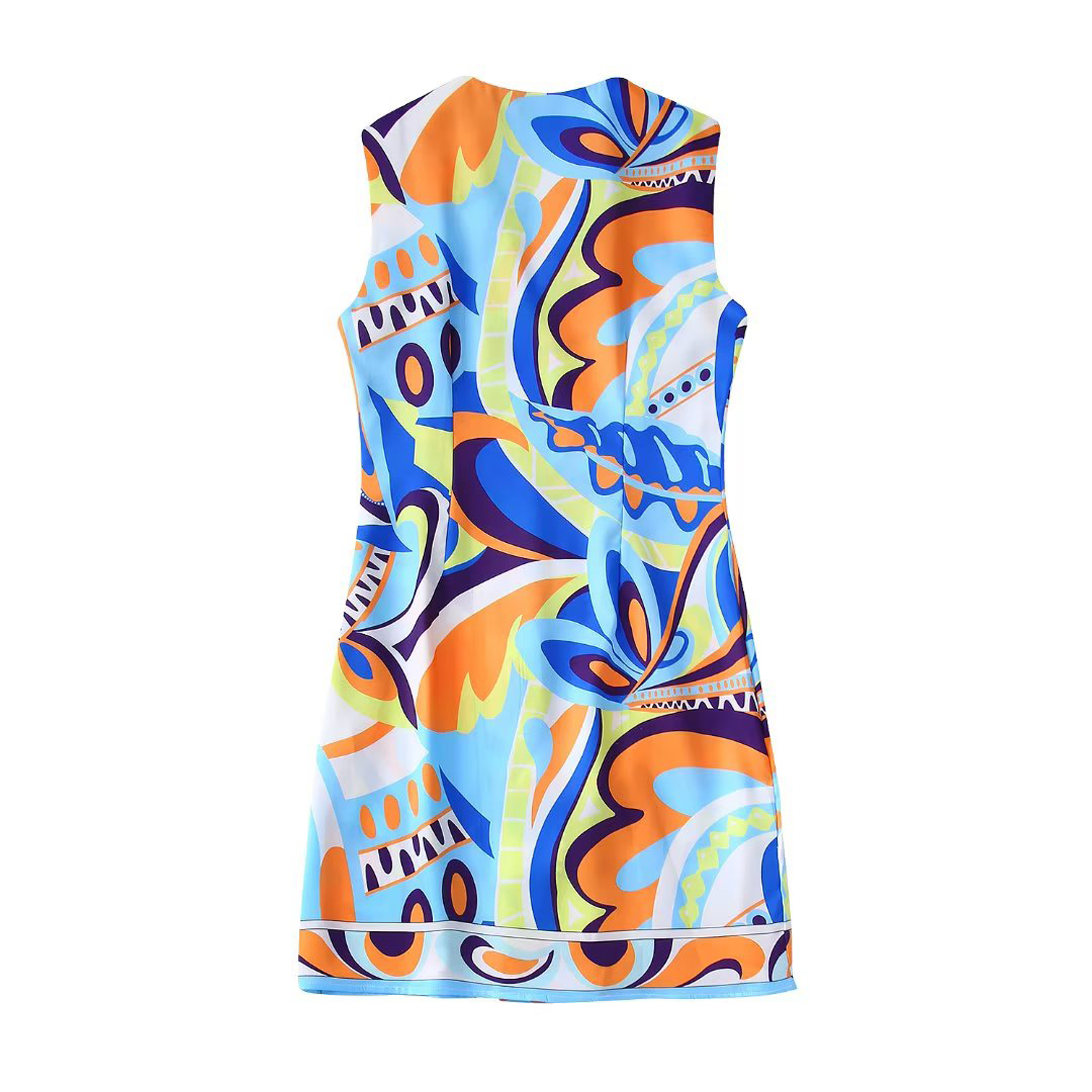 Female Vacation Fashion Sweet Printing Woven Fabric Regular Dress Above Knee Dresses display picture 3