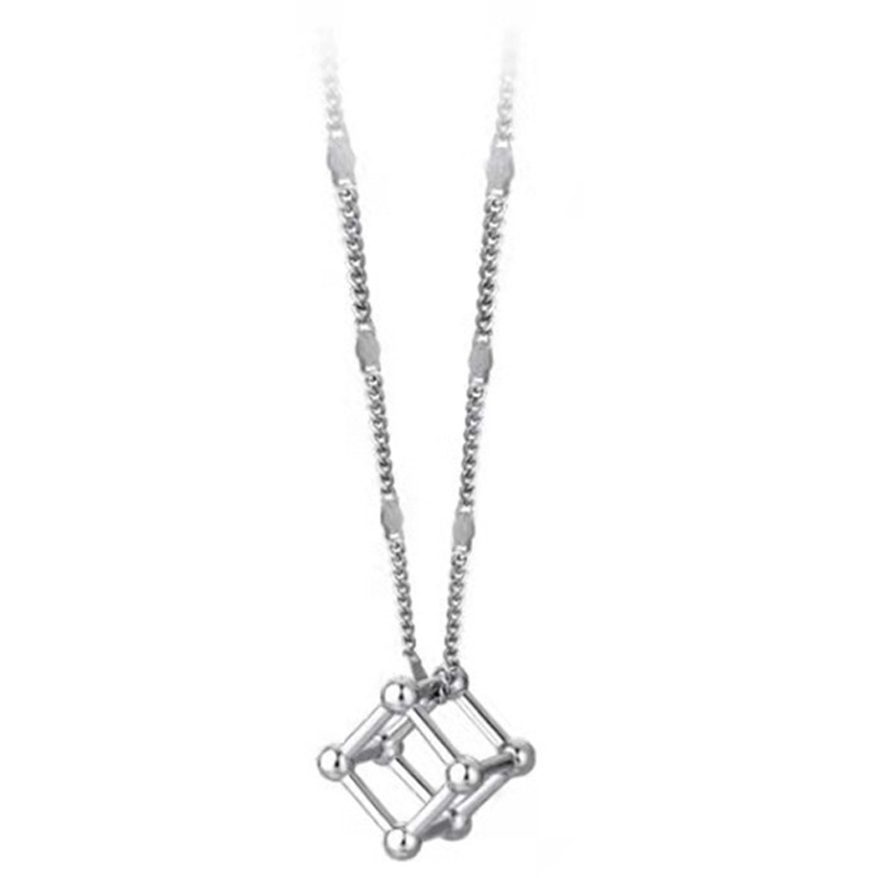 Fashion Alloy Geometric Pattern Necklace Daily Silver Plating Unset display picture 1